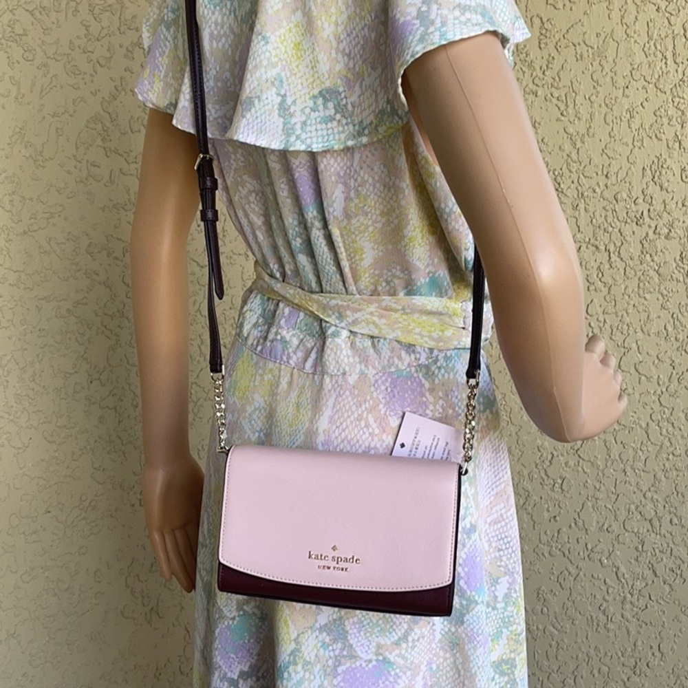 Kate Spade staci small flap crossbody colorblock - Picture 1 of 16